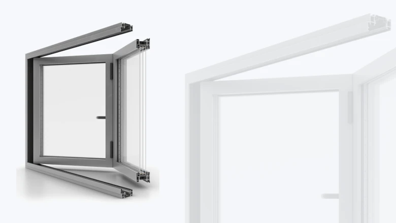 Aluminum Bi-Fold patio door — architectural slim frames, largest openings