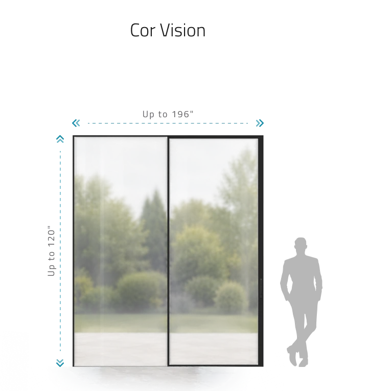 Cor Vision panoramic sliding door — exterior view