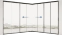 Mullion-Free Corner Opening configuration icon