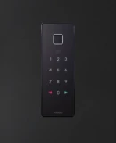 Illuminated numeric keypad for keyless PIN code entry on Pirnar door