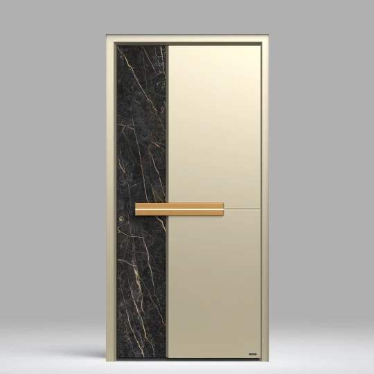 515 A GLASS front door with sintered stone