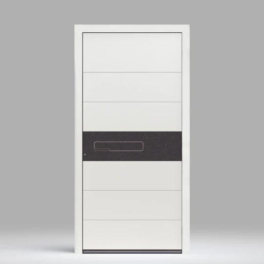 607 A ALU front door with sintered stone