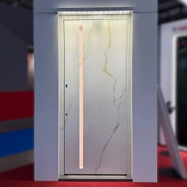 Sintered stone front door installation example 6