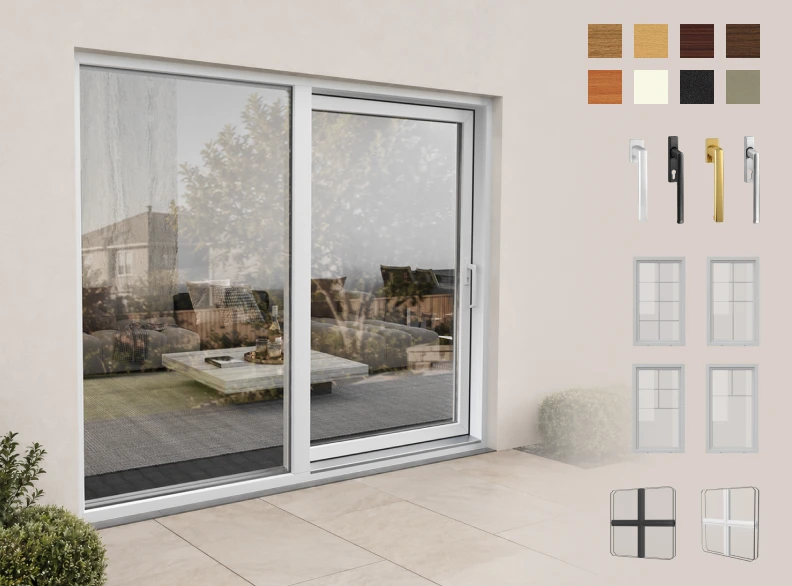 Smart Energy Sliding Door — customized to look right from both sides
