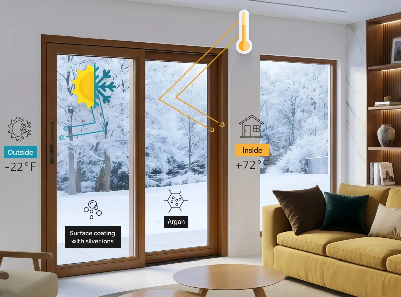 Energy Comfort with Wood Frames and Low-E Glass