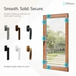 Secure wood window with multipoint locking system and multiple handle style options — thumbnail 7