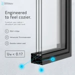 Energy-efficient steel window profile with warm edge, thermobreak, and double rubber seal — thumbnail 5