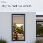Modern black steel picture window for exterior facade upgrade by DiVetro — thumbnail 4