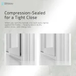 uPVC sliding door with compression-sealed sash for enhanced insulation, draft protection, and smooth tight closing — thumbnail 2