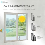 uPVC sliding door with Low-E insulated glass options including double, triple, and soundproof glazing configurations — thumbnail 6