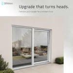 Modern white uPVC sliding patio door installed in a contemporary home exterior with minimalist design — thumbnail 3