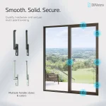 Secure aluminum sliding door with multi-point locking system and multiple handle styles for enhanced safety and security — thumbnail 7
