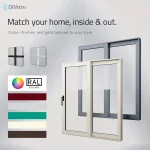 Custom RAL colors, frame finishes and decorative grids for DiVetro aluminum sliding patio doors — thumbnail 8