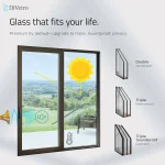 Aluminum sliding door with double and triple glazing options for optimal temperature control, soundproofing, and privacy — thumbnail 6