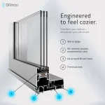Aluminum sliding door with advanced seals and thermobreak technology for improved comfort and energy efficiency — thumbnail 4