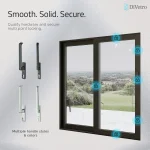 DiVetro aluminum sliding patio door with multiple handle finishes and secure multipoint locking system — thumbnail 7