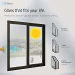 Double, triple and soundproof glass options for the DiVetro aluminum lift-and-slide patio door — thumbnail 6