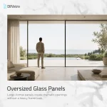 Large-format Cor Vision aluminum sliding door with oversized glass panels and panoramic exterior views — thumbnail 6