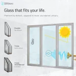 Aluminum fixed picture window system with customizable double and triple glazing options for enhanced soundproofing, insulation, and modern living spaces — thumbnail 5