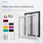 Custom Aluminum Double Picture Window available in multiple RAL colors, finishes and grille styles for modern homes — thumbnail 6