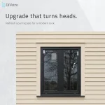 Aluminum Double Picture Window with two fixed panels installed on modern house exterior with slim black aluminum frame — thumbnail 2