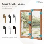 Oak Wood Double Casement Window with premium hardware, multipoint locking system and tilt and turn handles — thumbnail 7