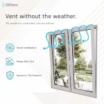 DiVetro White Pine Wood Window with secure tilt ventilation, weather-resistant design, energy-efficient wood frame and modern European craftsmanship — thumbnail 2