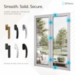 DiVetro White Pine Wood Window featuring premium hardware, multi-point locking system and customizable handle finishes for enhanced security — thumbnail 7
