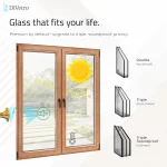 Wood Double Casement Window available with double glazing, triple glazing and soundproof glass options — thumbnail 6