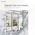DiVetro White Pine Wood Triple Window installed on a modern home exterior with clean contemporary design and durable solid wood construction — thumbnail 2