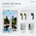European aluminum tilt and turn window with multipoint locking system and Roto hardware — thumbnail 7