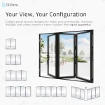 DiVetro custom aluminum bi-fold patio door configurations, multi-panel folding systems designed for large openings and contemporary residential design — thumbnail 4
