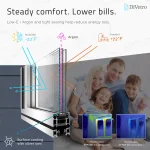 DiVetro energy-efficient aluminum bi-fold patio door with low-E glass and argon-filled glazing, designed to reduce heat loss and improve insulation — thumbnail 6