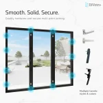 DiVetro secure aluminum bi-fold patio door with multi-point locking hardware and durable handles, ensuring safety and long-term performance — thumbnail 8
