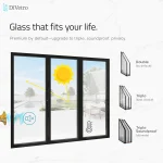 DiVetro triple-glazed aluminum bi-fold patio door system, offering enhanced sound insulation, thermal performance, and residential comfort — thumbnail 7