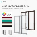 DiVetro customizable aluminum bi-fold patio door finishes, offering multiple color and style options to match modern architectural interiors and exteriors — thumbnail 9
