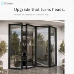 Aluminum Bi-Fold Patio Door 4 Panels Outward Opening Right to Left configuration modern glass folding door system — thumbnail 2