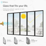 DiVetro multi panel folding glass door 5 panel configuration panoramic opening system for modern homes — thumbnail 7