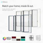 DiVetro customizable bi-fold door finishes RAL colors 5 panel outward opening system for interior exterior match — thumbnail 9