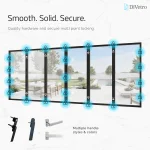 DiVetro secure bi fold door system multi point locking hardware durable aluminum frame 6 panel center split opening design — thumbnail 8