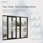 Custom layouts for a DiVetro triple monorail lift-and-slide door with center moving panel — thumbnail 9
