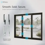 DiVetro triple patio door with center moving panel, handle options and secure multipoint locking — thumbnail 7