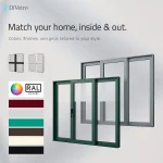 Custom RAL colors, frame finishes and decorative grids for DiVetro triple aluminum patio doors — thumbnail 8