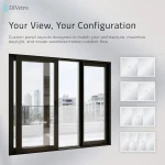 Custom configurations for a DiVetro triple lift-and-slide patio door with center moving panel — thumbnail 9