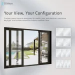 DiVetro custom aluminum lift-and-slide patio door configurations with two, three, and four-panel layouts — thumbnail 9