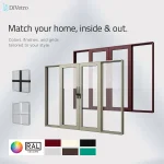DiVetro monorail aluminum patio doors with custom RAL colors, two-tone finishes, and decorative glass grids — thumbnail 8