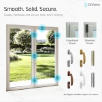 Secure French patio door with multipoint locking system, concealed hinges, and handle options — thumbnail 7