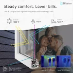 Energy efficient French patio door with Low E glass, argon insulation, and reduced heat loss — thumbnail 5