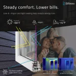 Energy efficient French patio door with Low E glass, argon insulation, and reduced heat loss — thumbnail 5