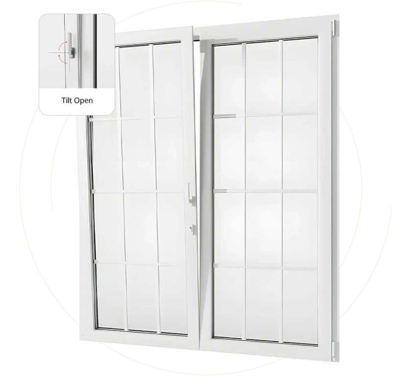 European French patio door — four operation modes explained